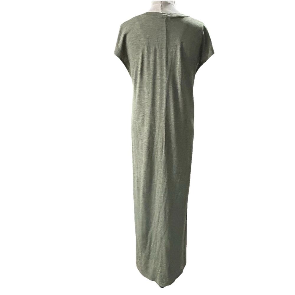 Madewell Muscle Midi Green Long Jersey Dress Size Medium - Picture 4 of 10